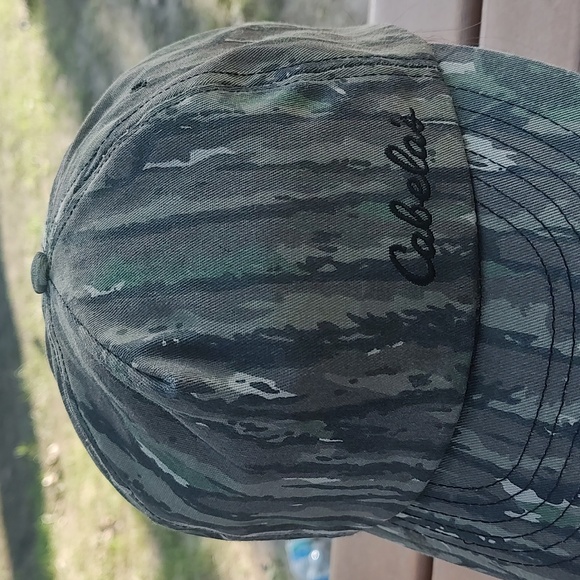 Vintage Cabela's Hunting Camouflage Snapback Outdoor Hat Cap OSFM - Picture 2 of 8